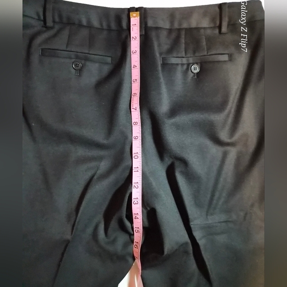 Talbots Windsor Italian Flannel Black Trousers Size 14P Petites - Picture 8 of 10